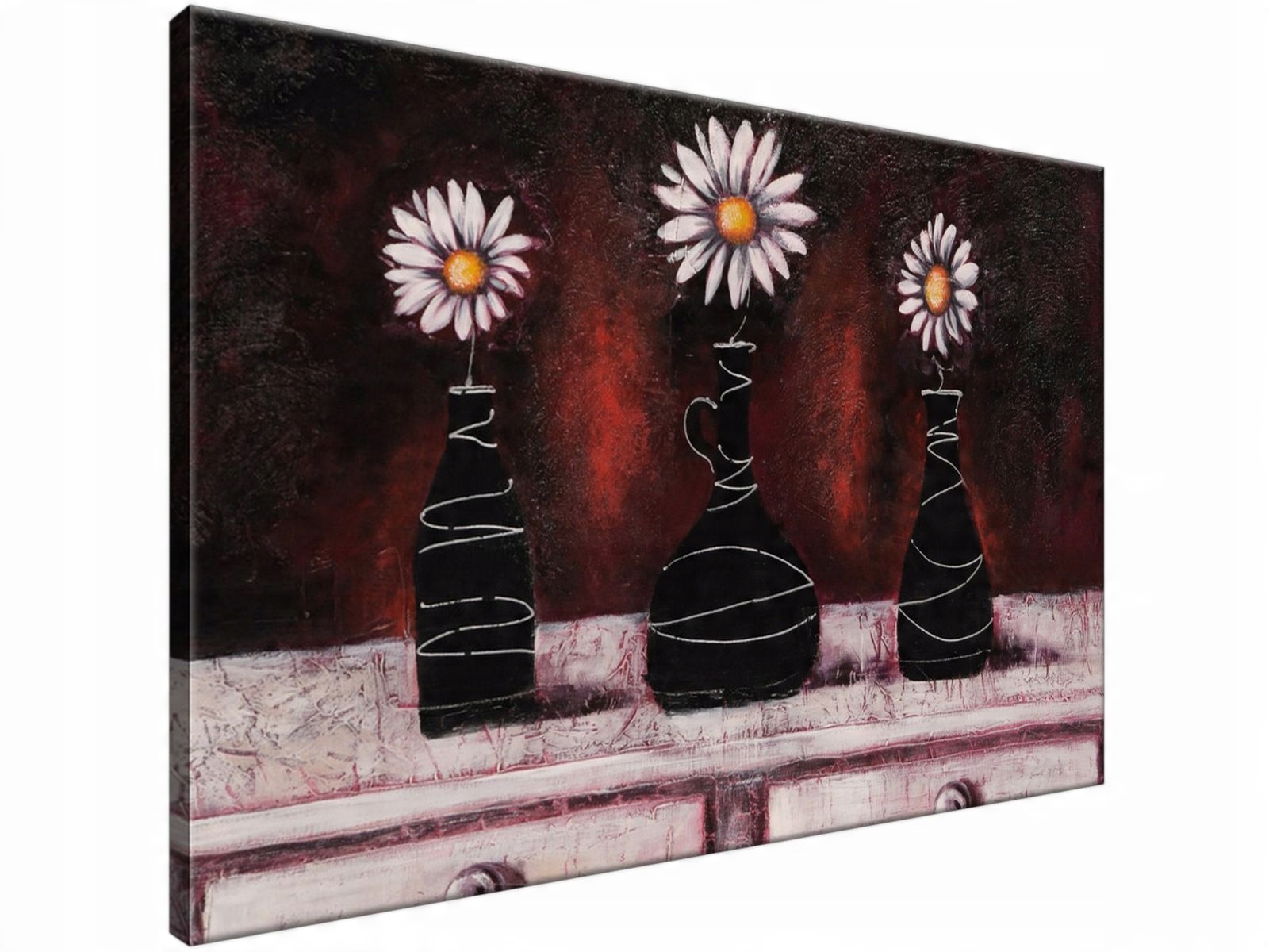 

Obraz drukowany Tercet margaretkowy 90x60 producen