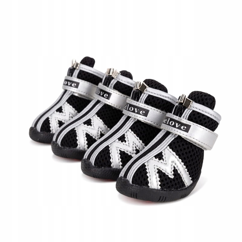 Levně Boty pro malého psa Truelove Protection černé 4ks velikost: 2