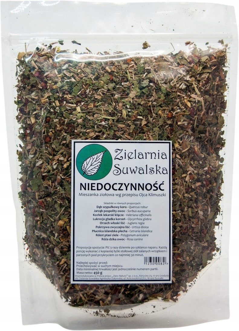 

Zioła Niedoczynność 450g Zielarnia Suwalska