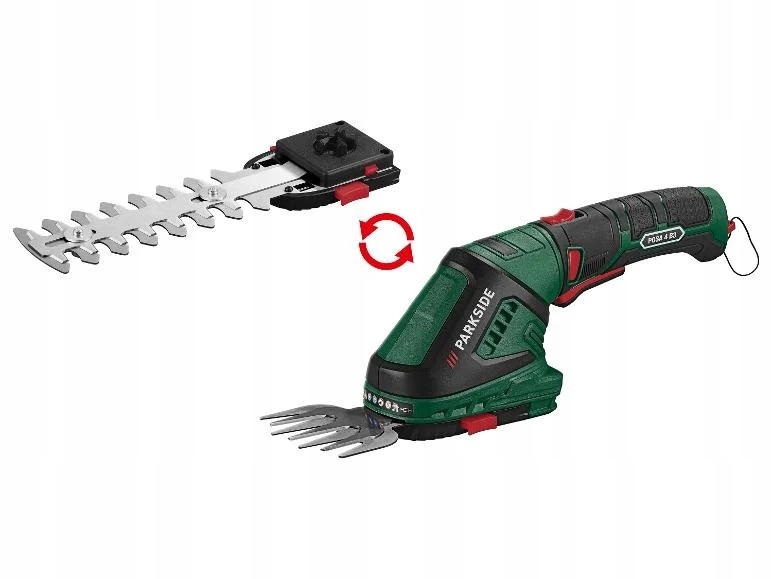 Parkside Aku nožnice na trávnik a živý plot Pgsa 4 B3