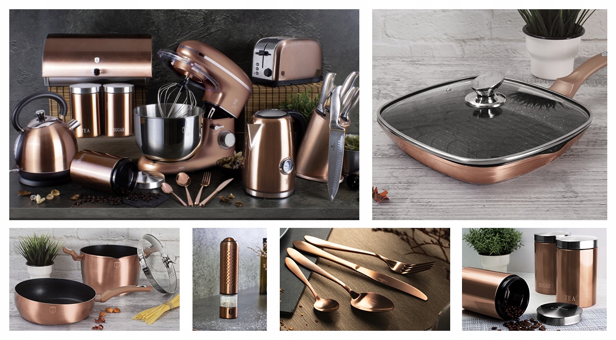 Zestaw garnków Berlinger Haus Metallic Line Rose Gold Edition 13 el. Liczba elementów w zestawie 13