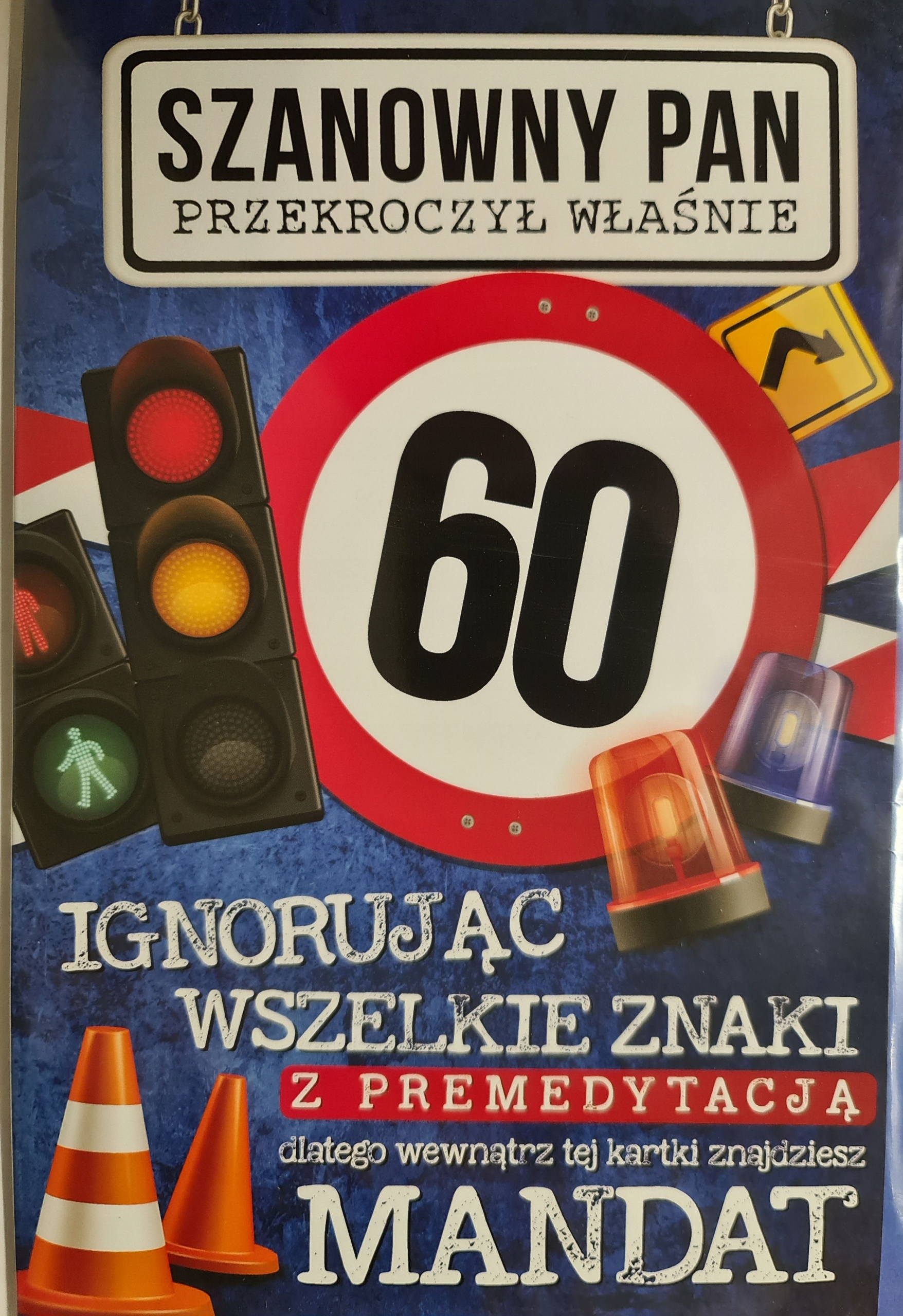 

kartka urodzinowa na 60 lat sześćdziesiąte sześćdz