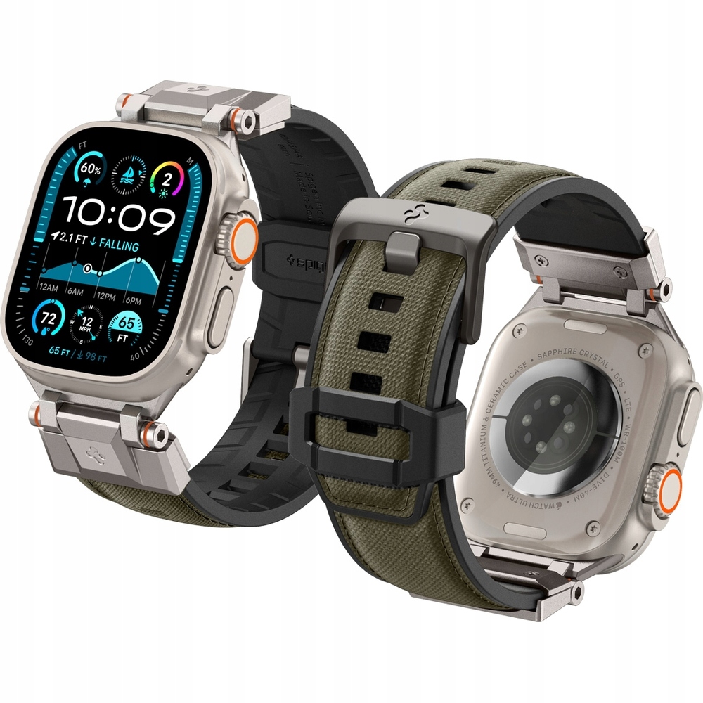 Pasek opaska do Apple Watch 49/46/45/44 mm, regulowany dopasowany, Spigen