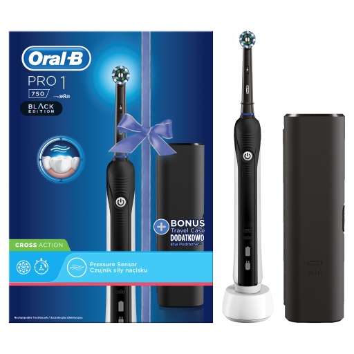 

Szczoteczka elektryczna Oral-B Pro 750 Czarna Etui