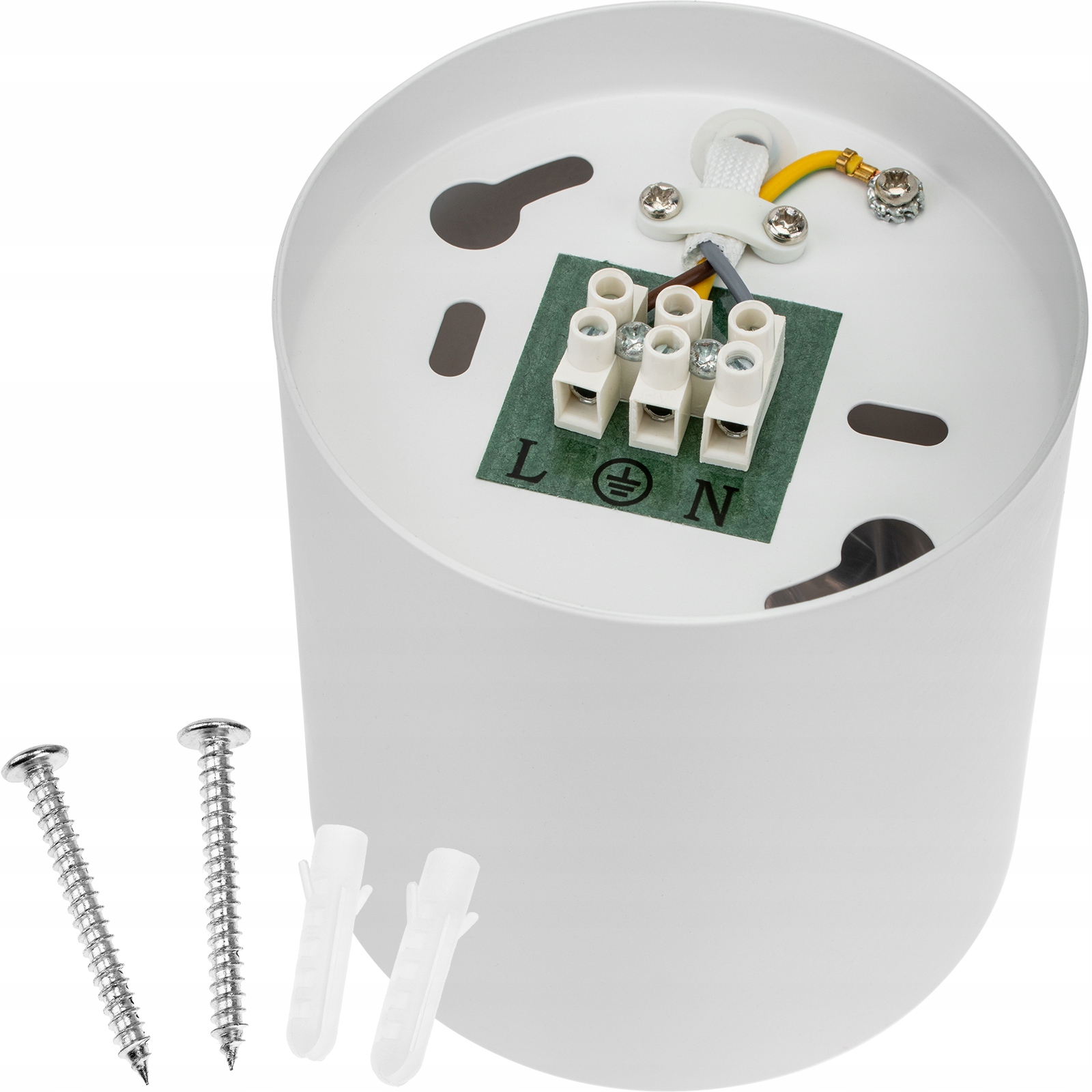 Oprawa HALOGENOWA TUBA BIAŁA SPOT 10cm do LED GU10 Materiał dominujący aluminium