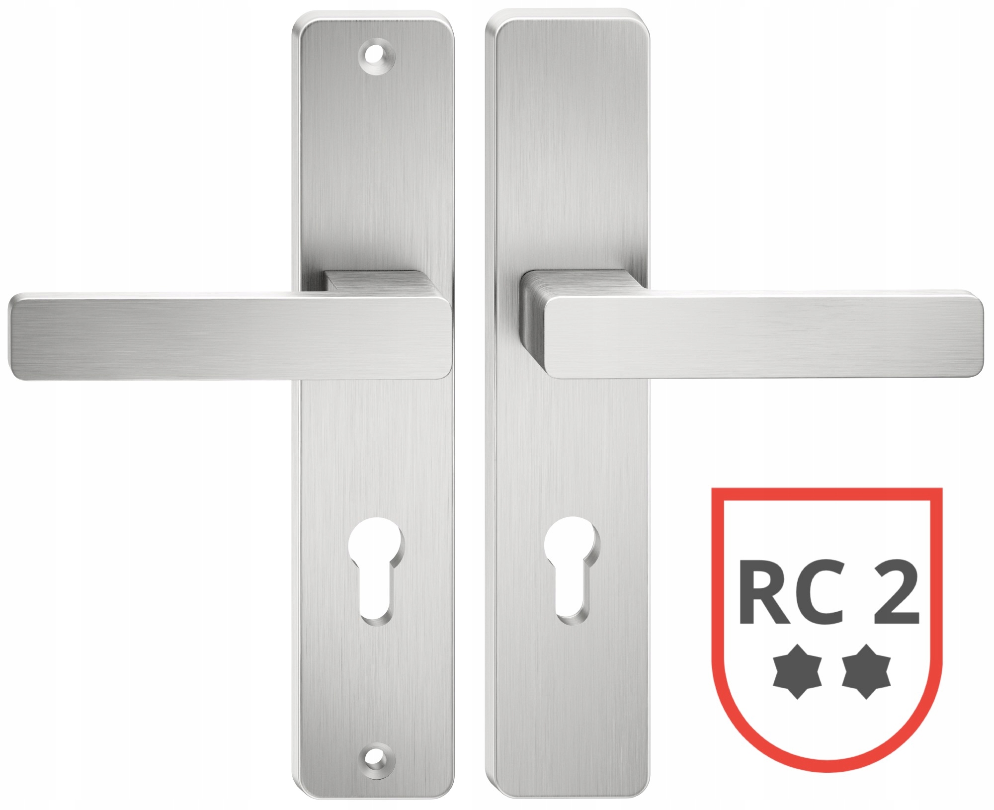 Klamka Antywłamaniowa RC2 Atlas Inox Metal-Bud AT72IRC2-88 rozstaw 72mm