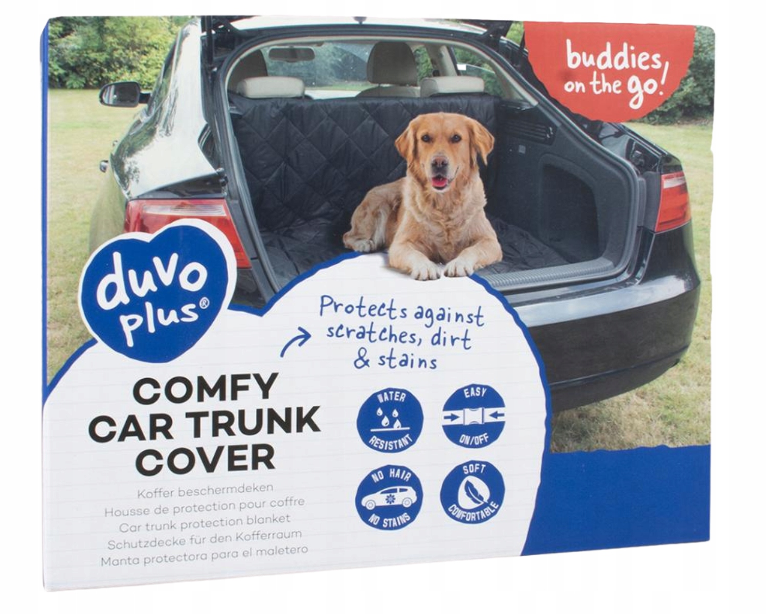 Levně Duvo+ Pelíšek pro psa Ochranná podložka do zavazadlového prostoru voděodolná 147×120 cm