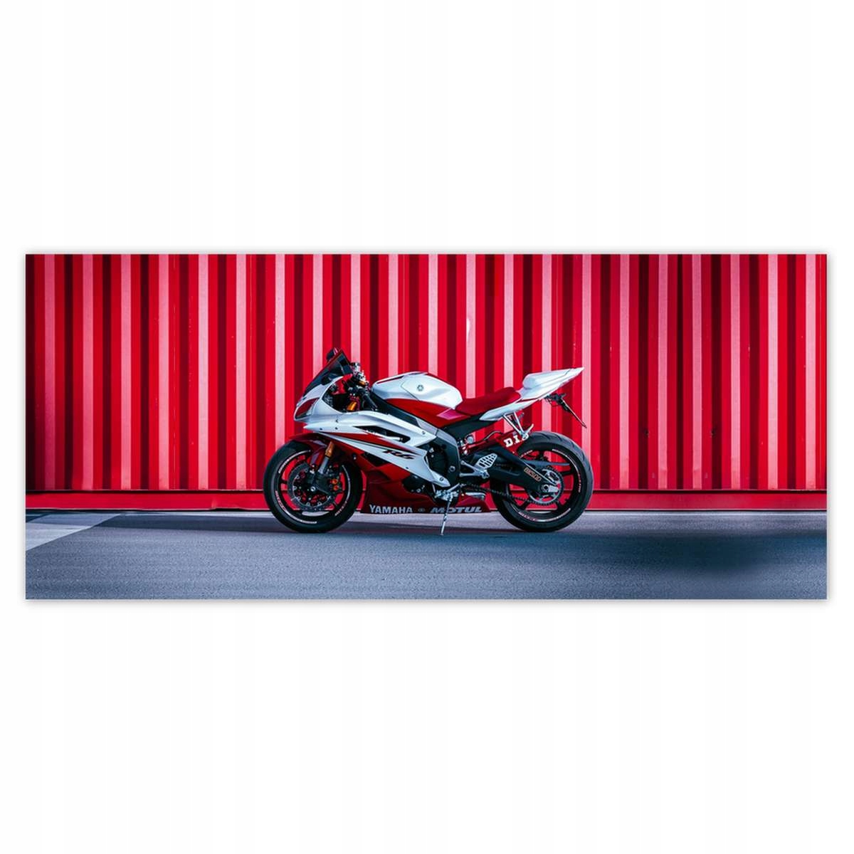 Fototapety 211x91 Bílo-červená Yamaha