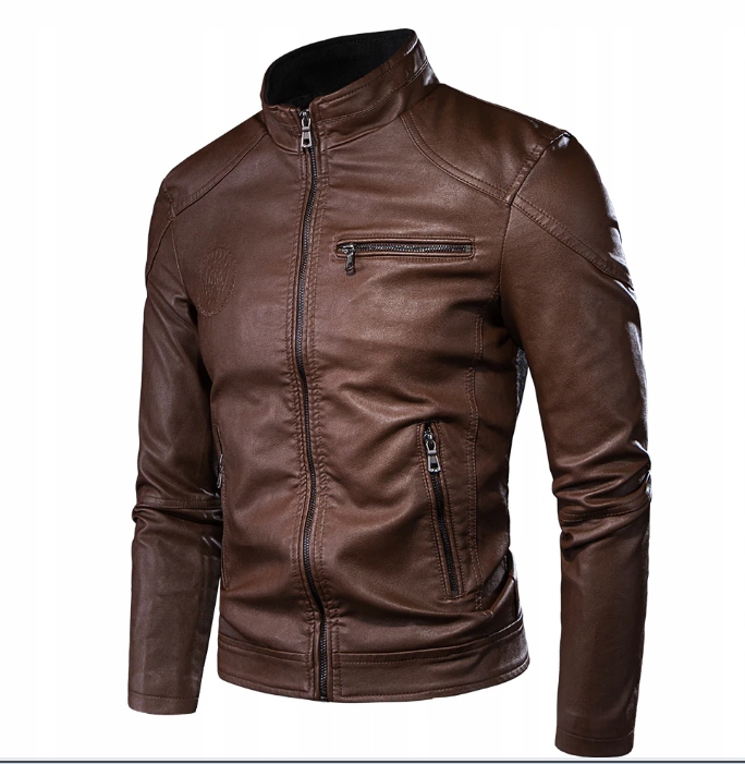 

Vintage Skórzana Męska Motocyklowa Kurtka s-4xl