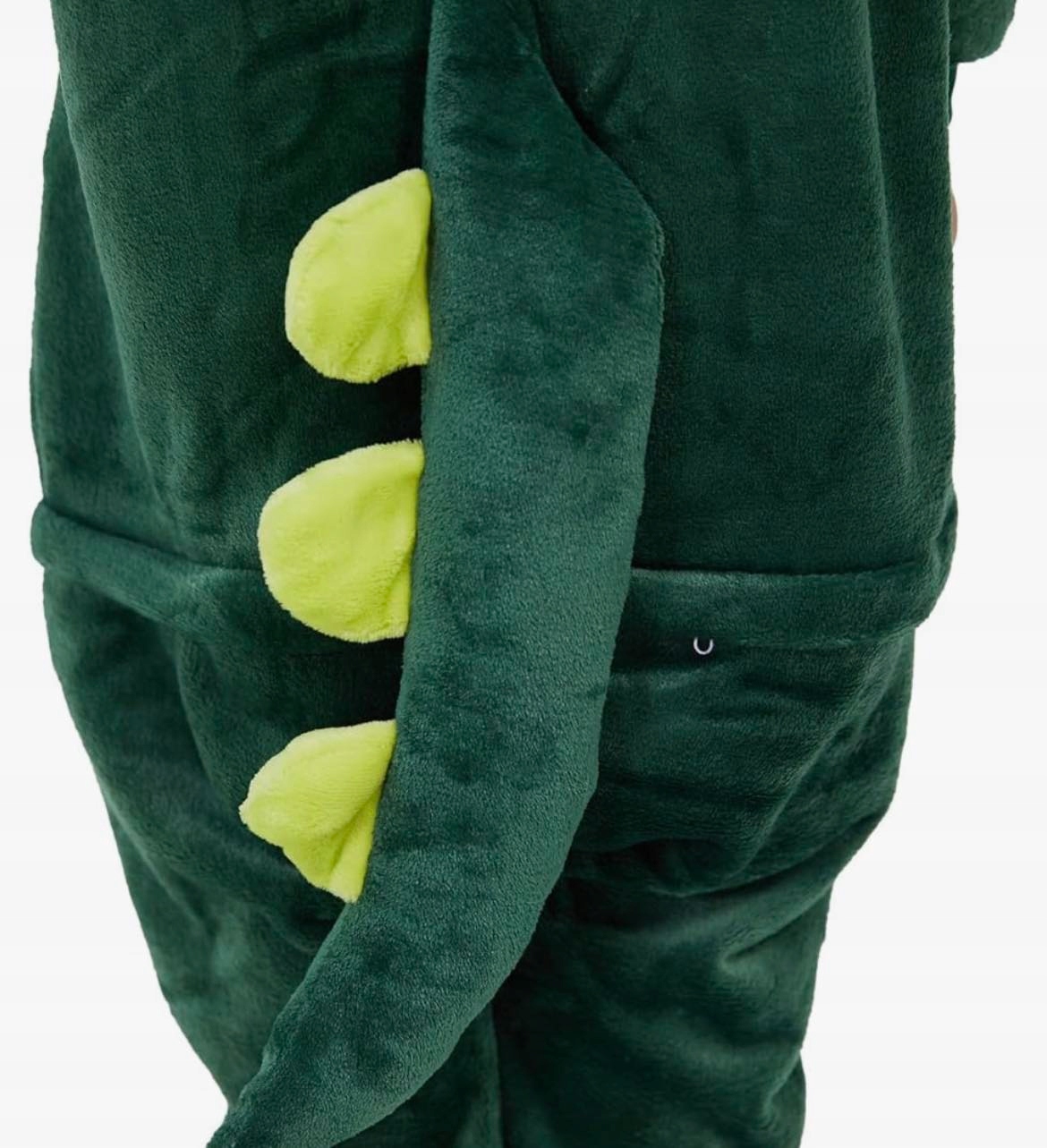 DINOZAUR PIŻAMA KIGURUMI DINO SMOK DZIECIĘCA DRES ONESIE KOSTIUM 170-180 Rozmiar (new) 176 (171 - 176 cm)