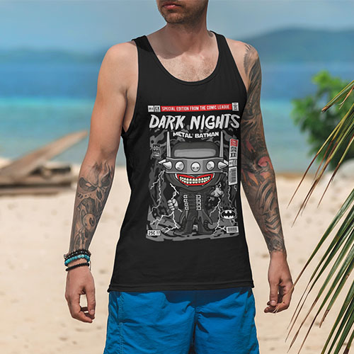 TANK TOP FILMOWE DARK NIGHTS METAL BATMAN WHO Marka inna