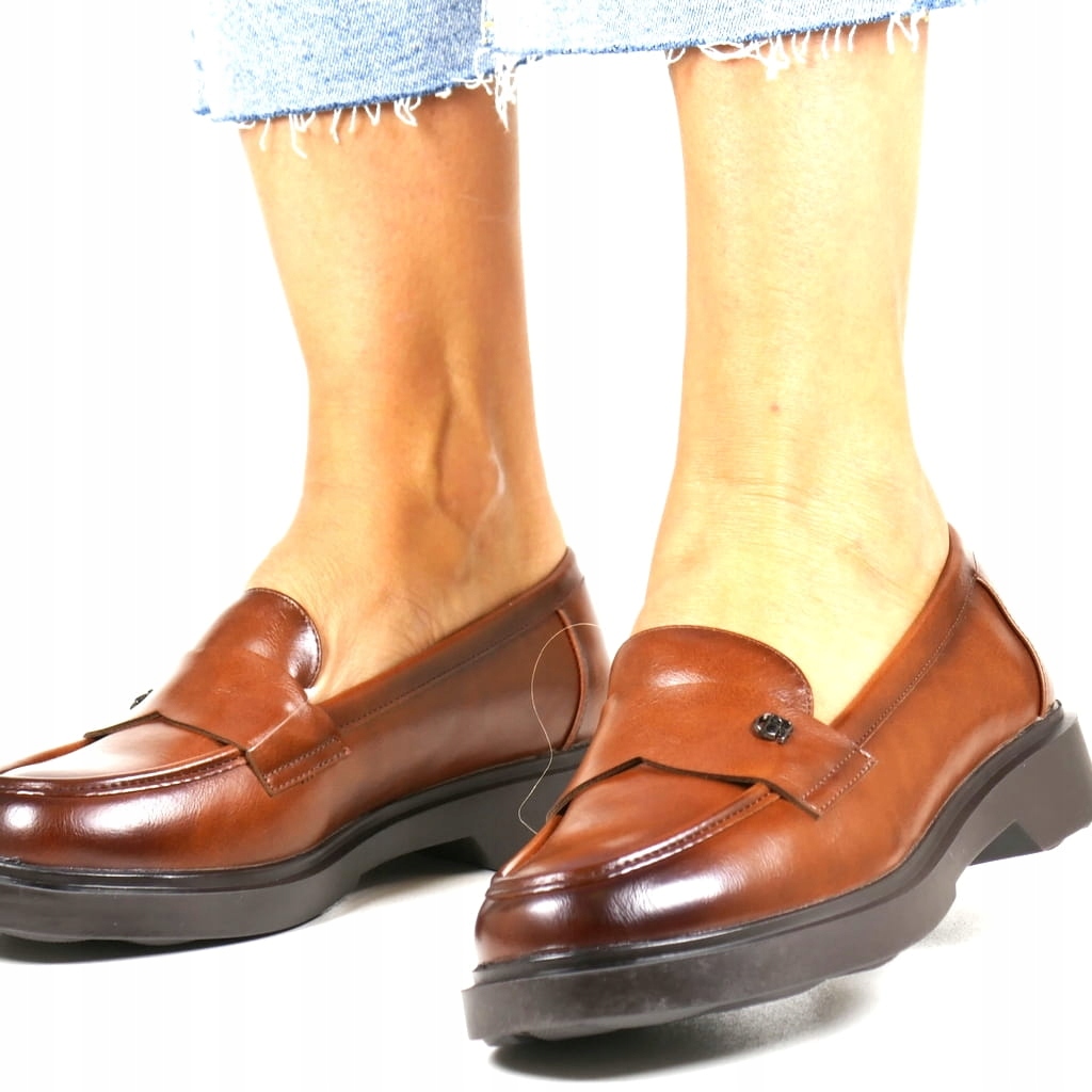 Camelové Hnědé Elegantní Klasické Mokasíny Na Doutníky, Polobotky, Módní Top