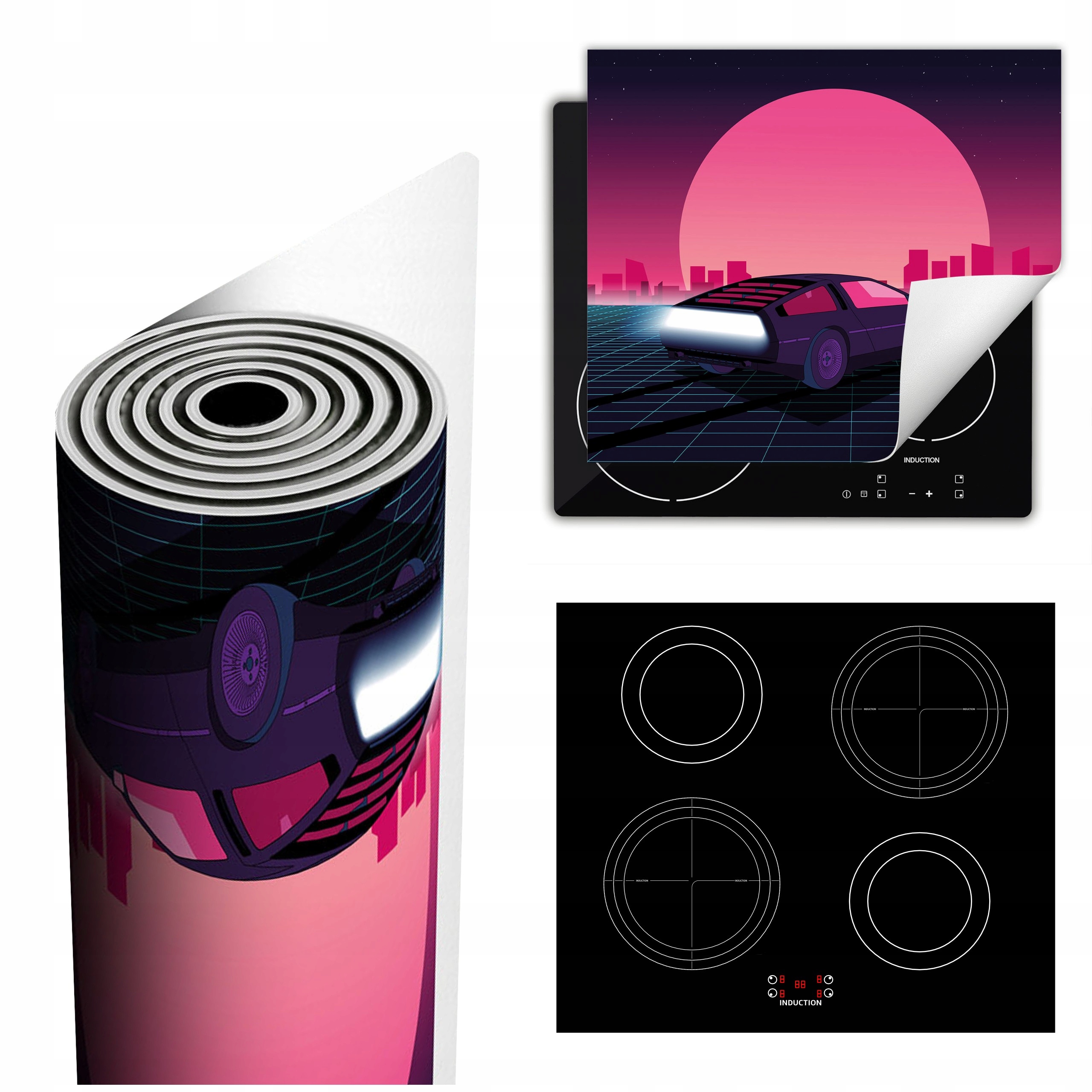 Ochranná Podložka Na Sporák Má Více Místa 60x52 růžová auto