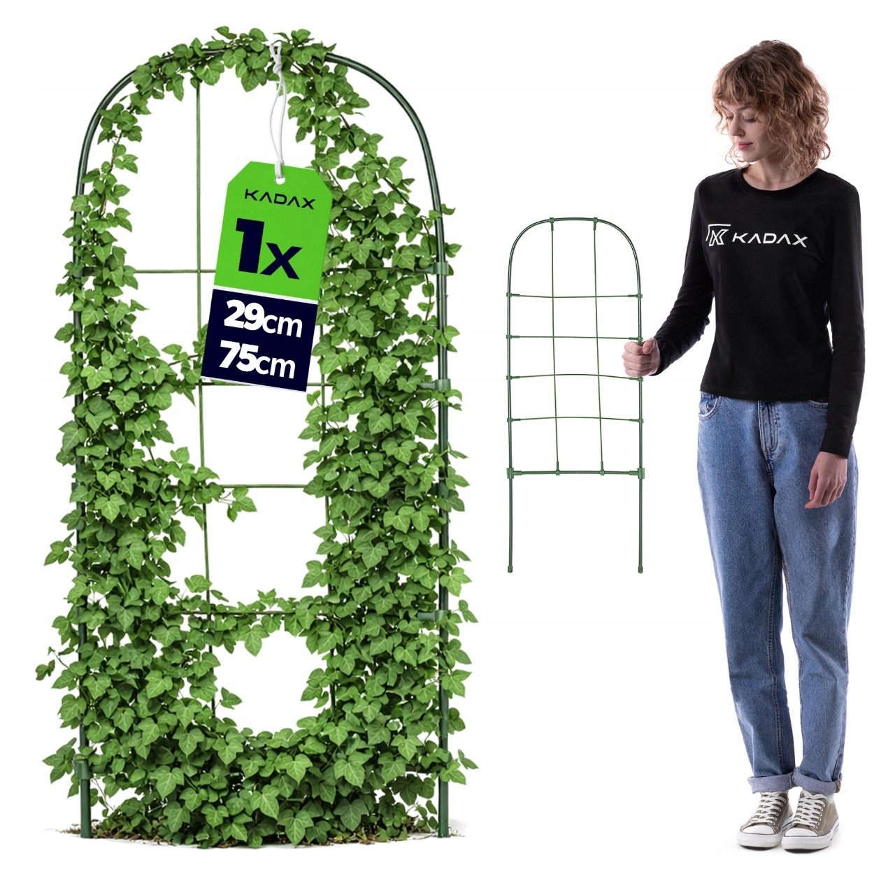 PODPORA DO ROŚLIN 29x75cm RÓŻ KWIATÓW DRABINKA OGRODOWA METALOWA KRATKA