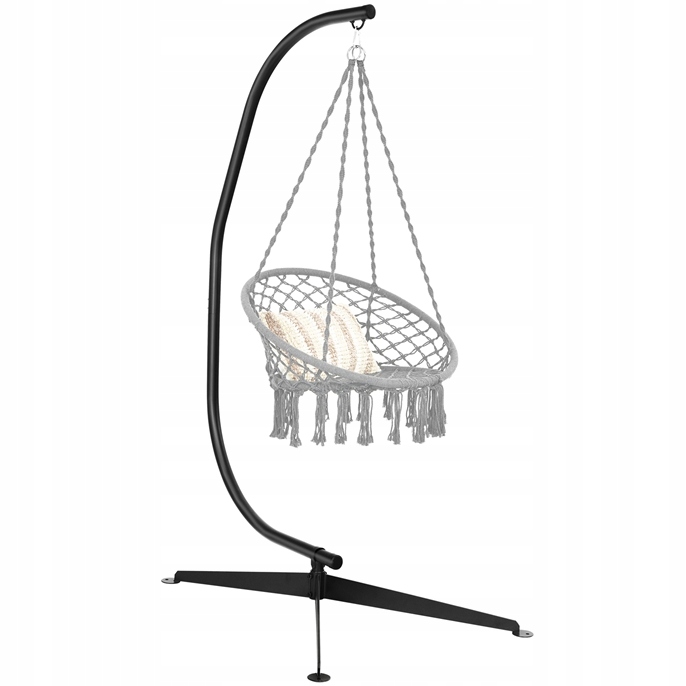 Stojak stelaż na hamak ogrodowy 112 x 79 x 205 cm Styl nowoczesny