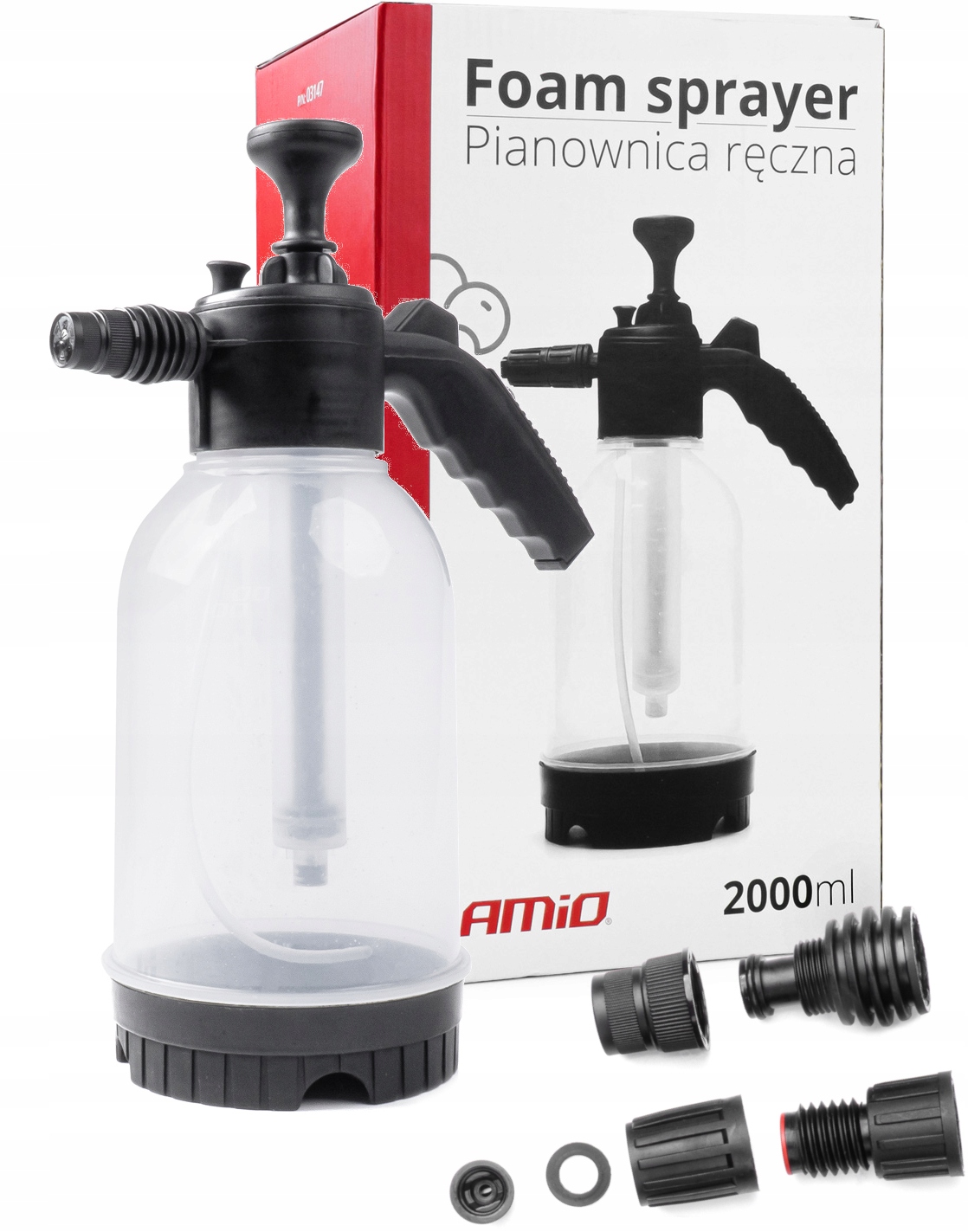 PIANOWNICA RĘCZNA OPRYSKIWACZ DETAILINGOWY 2L AMiO