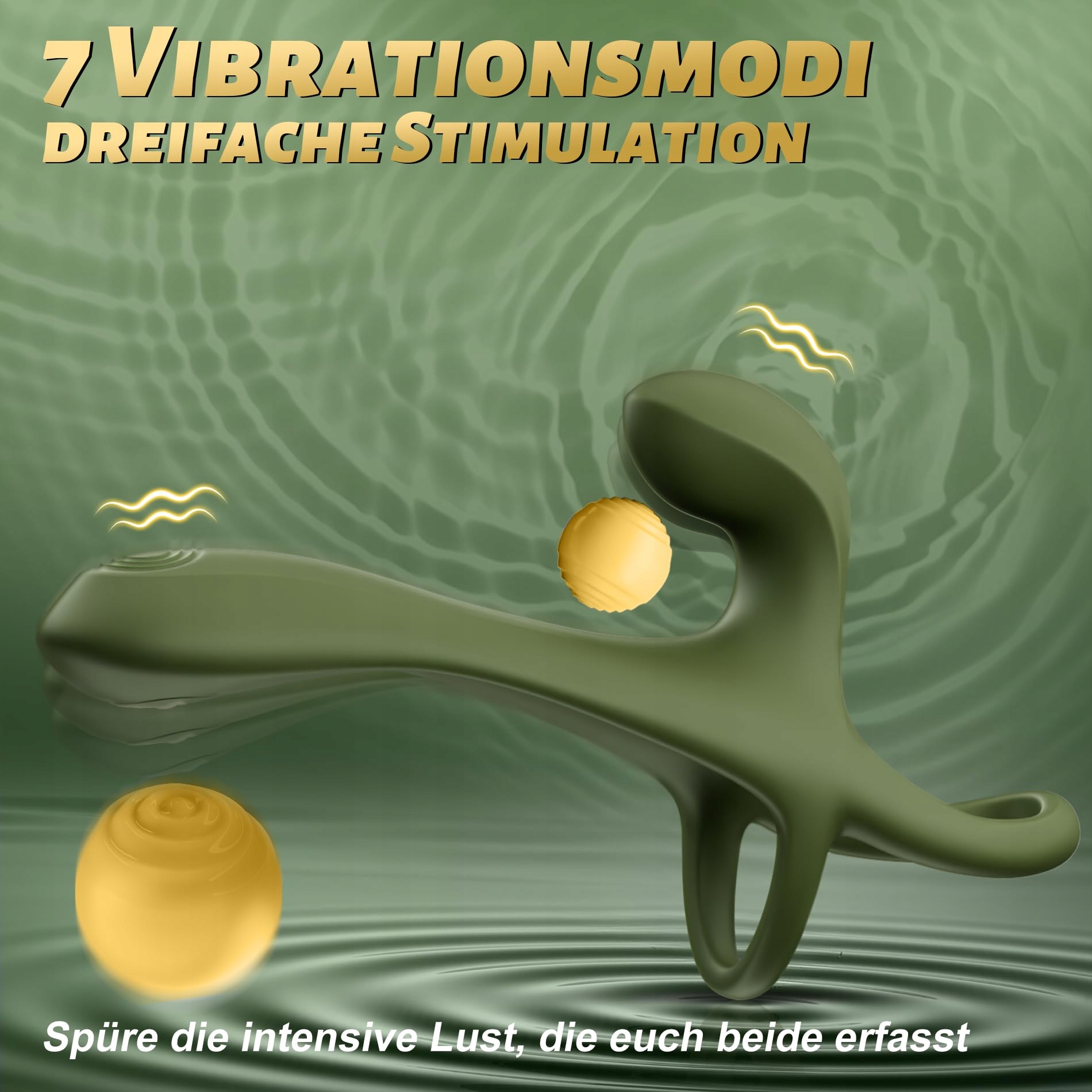 VIBRATOR Penisring Z 7 Trybami Wibracji Stymulator Klitorisu i G-Punktu — miniatura 4