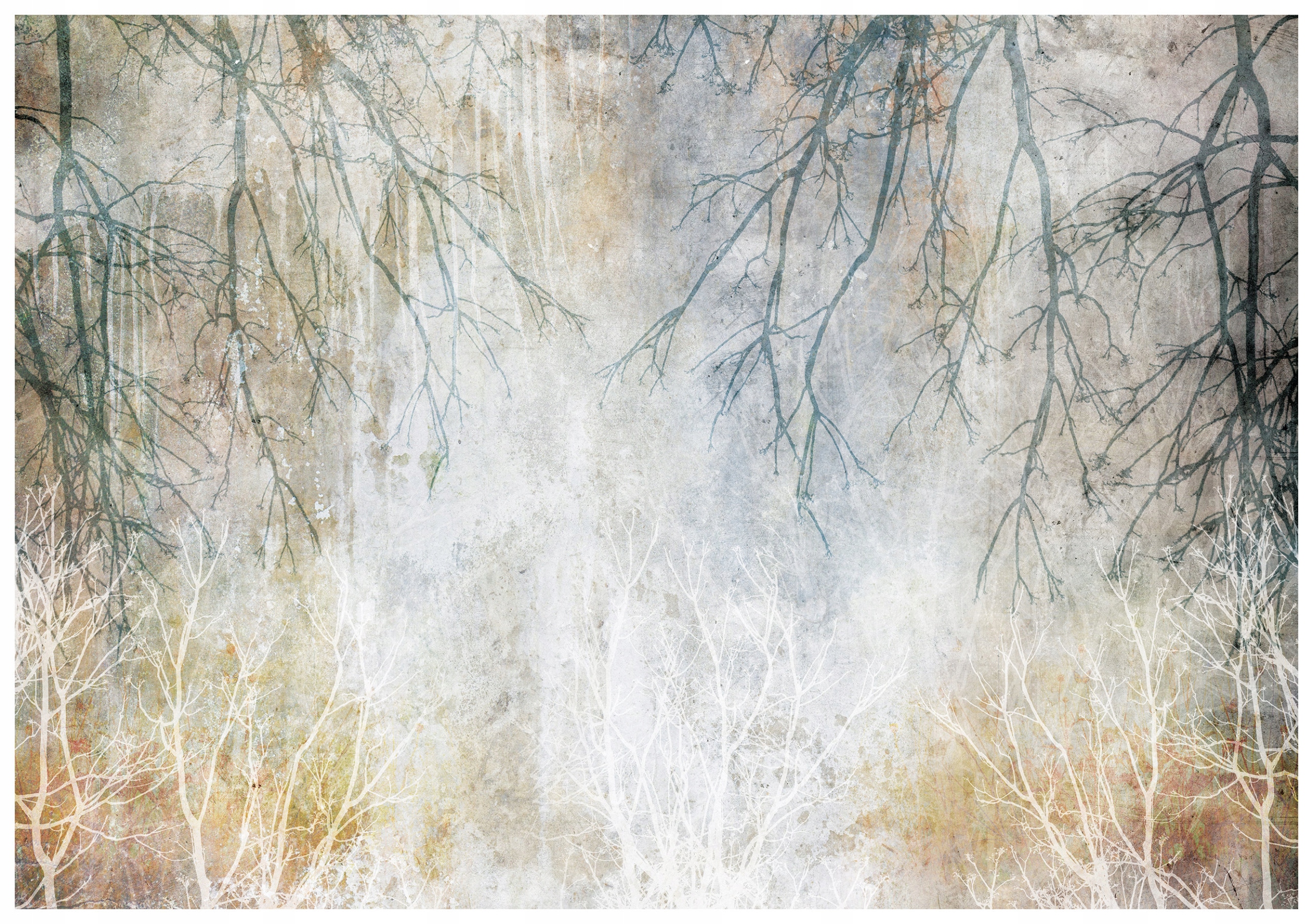 Tapeta Větve stromů na zeď Minimalismus Eko 312x219 Skandinávský lepidlo