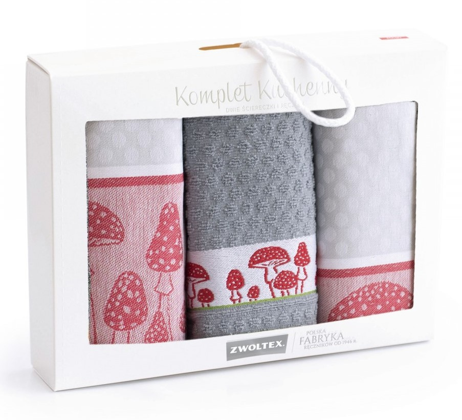 

Komplet kuchenny Zwoltex Muchomor szary