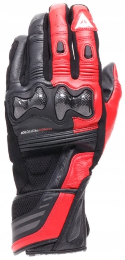 Rukavice Dainese Reacto Carbon Long M Čierna/Červená