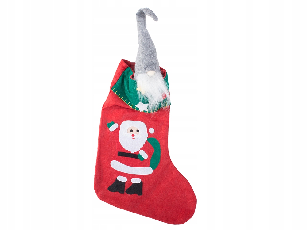 SKARPETA ŚWIĄTECZNA NA PREZENTY ŚW. MIKOŁAJA TORBA Stan opakowania oryginalne