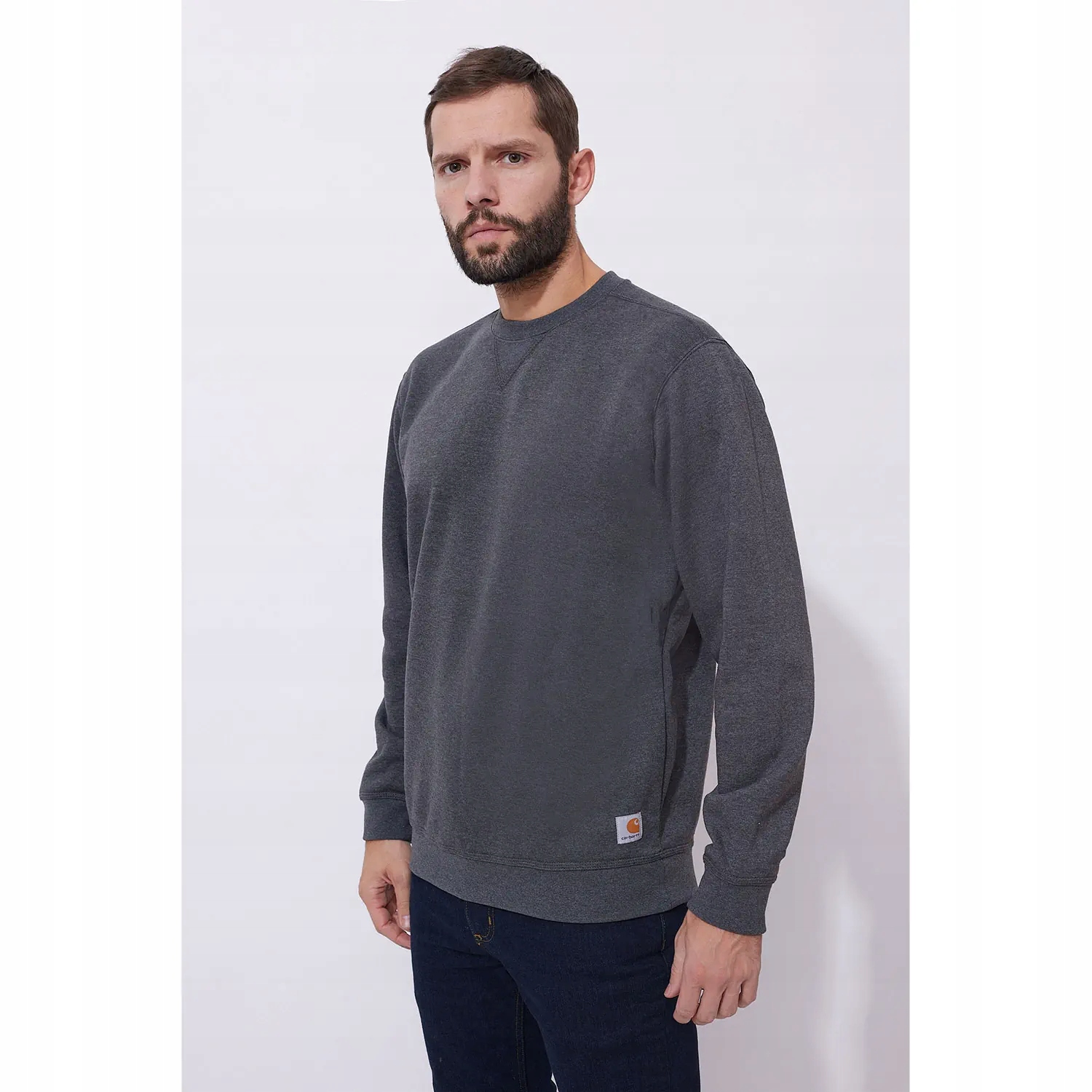 Mikina nerozepínací Carhartt Midweight Crewneck Sweatshirt S carbon heather