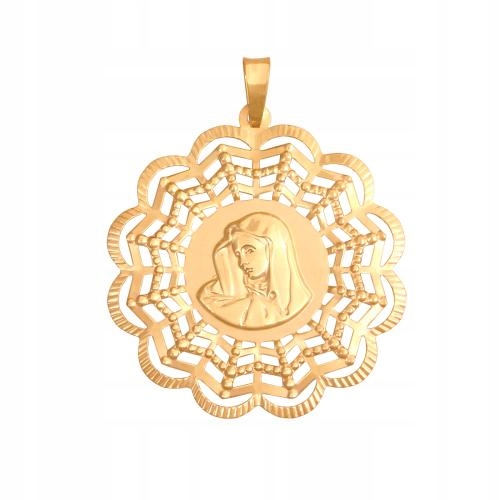 Medailon vyrobený ze zlata ryzosti 585, efektní dárek k příležitosti přijímání