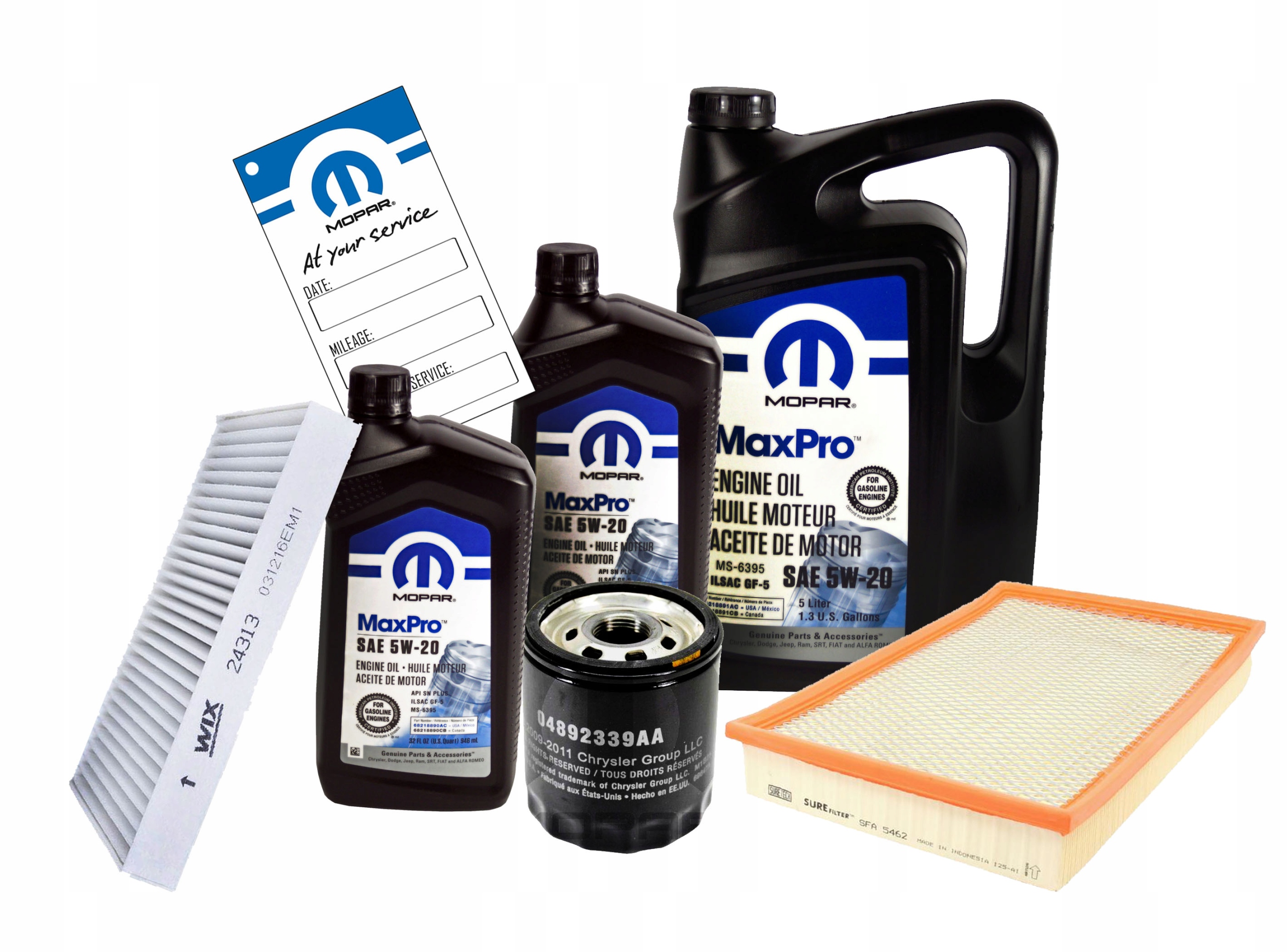 Mopar 5W20 7L sada filtrů Ram 5.7 2014-2023