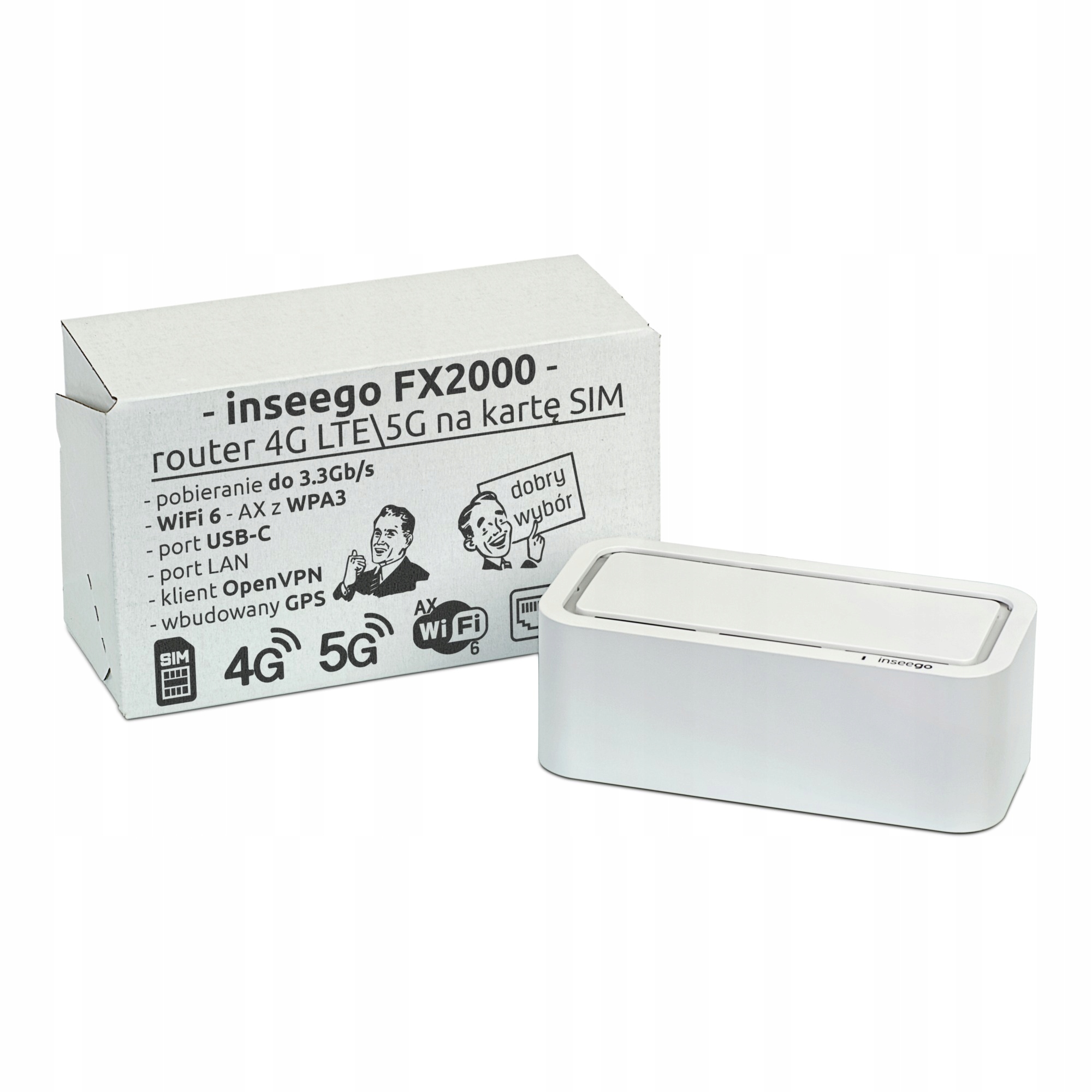 Inseego FX2000 domowy router SIM 5G z WIFI AX 6 Sklep, Opinie, Cena w