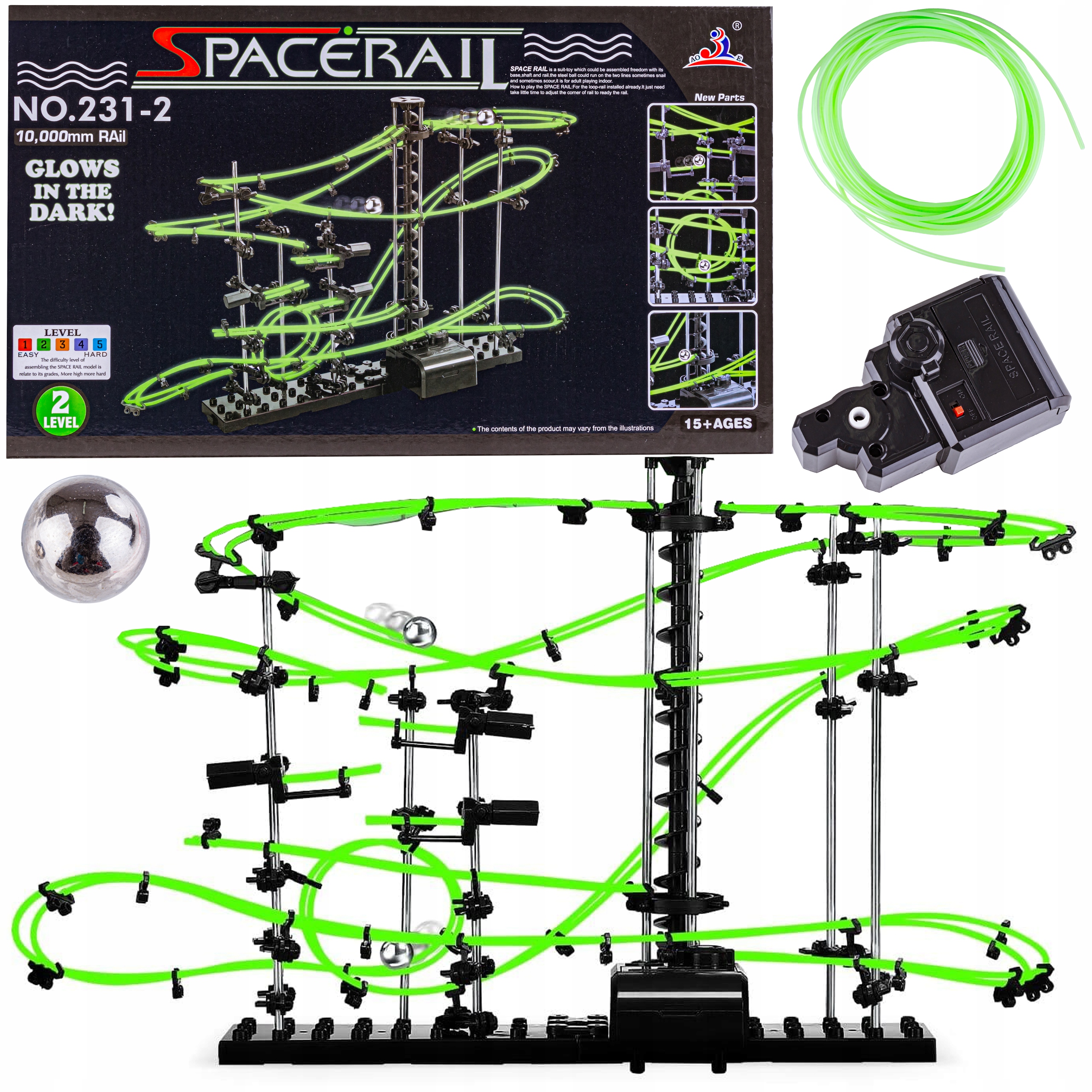 

SpaceRail Tor Dla Kulek level 2G rollercoaster 10m