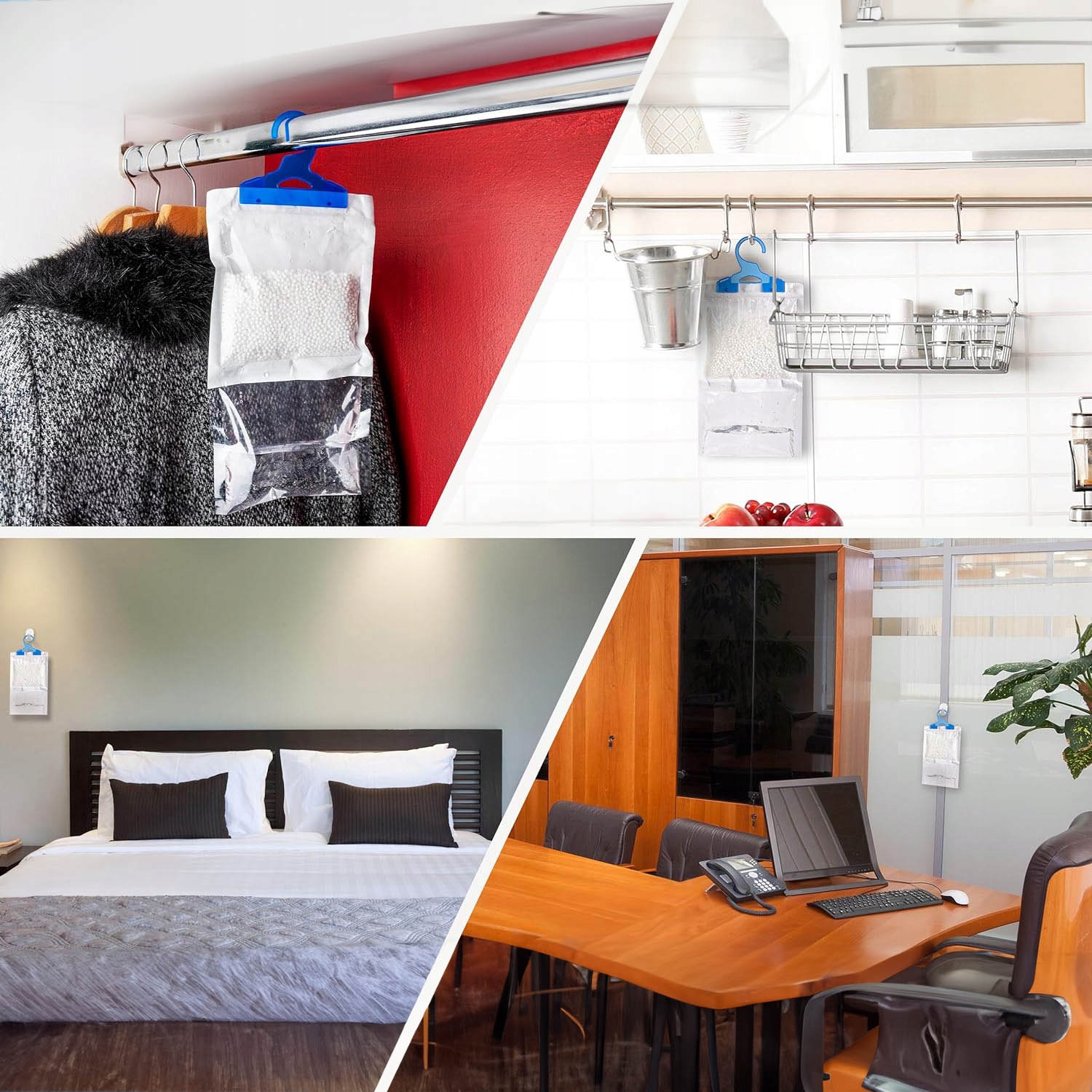 Pochłaniacz wilgoci wilgotności osuszacz powietrza do szafy wilgoć 11 szt Marka Keep it handy