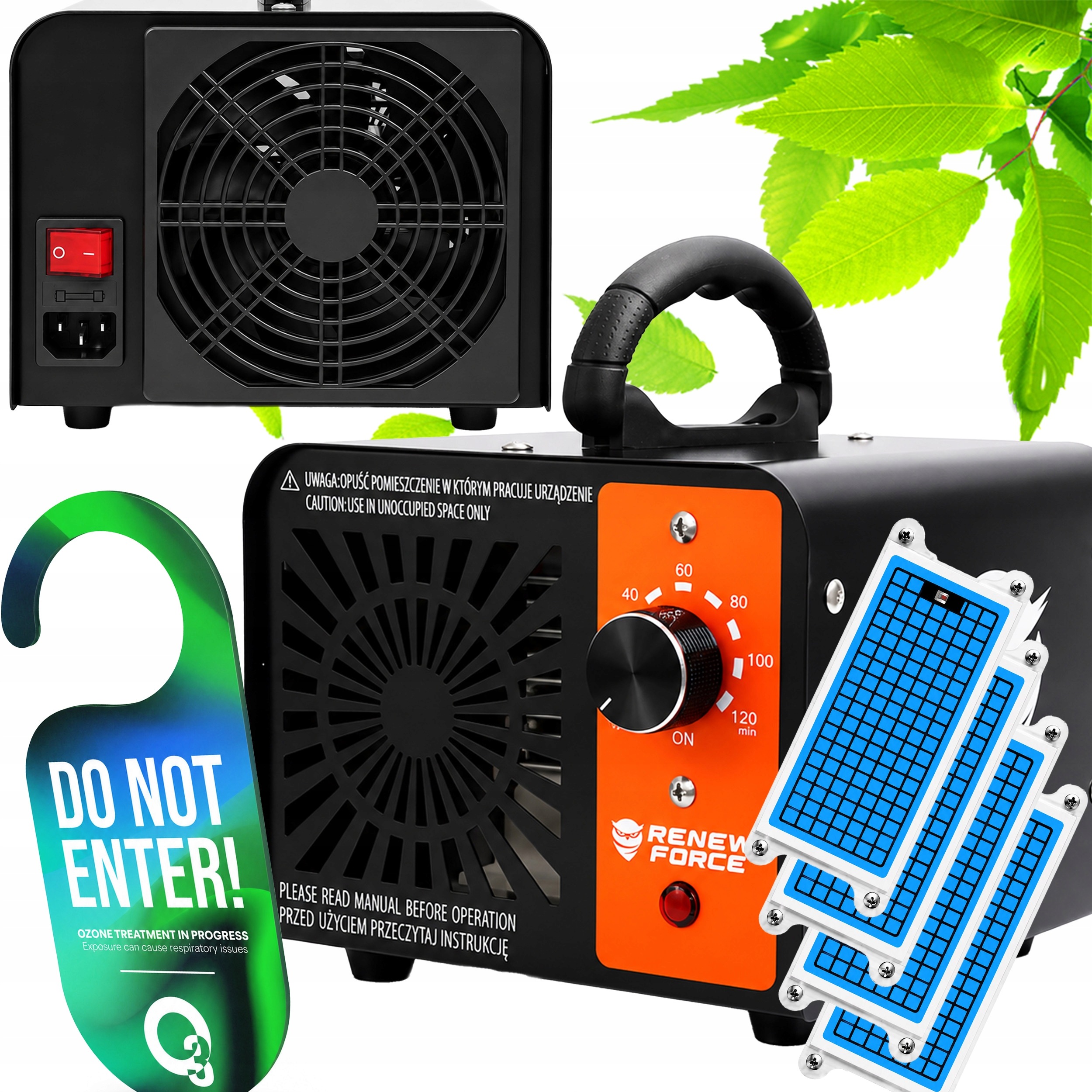 Mocny Generator Ozonu Ozonator Oczyszczacz do Powietrza 60 000 Mg/h 140W