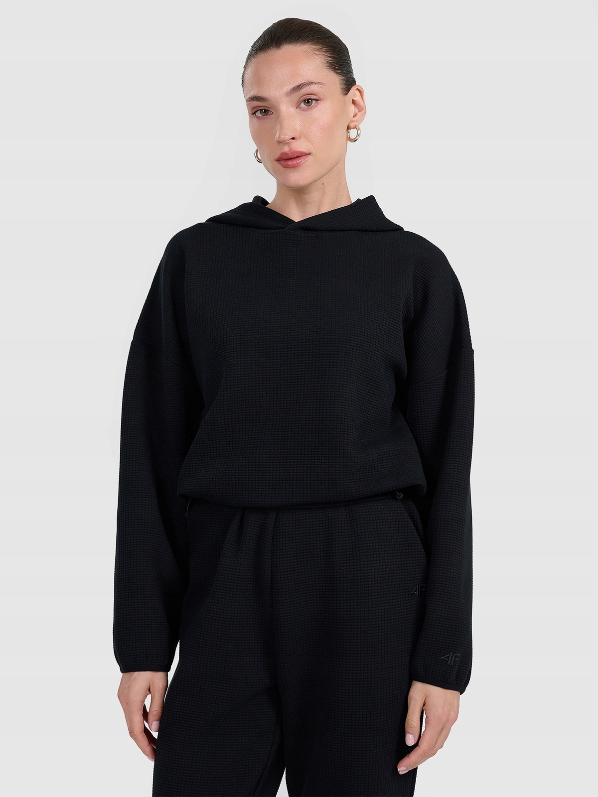 Sportovní Mikina 4F Dámská Z Úpletu S Vaflovou Vazbou TSWSF1847 AW25 XL