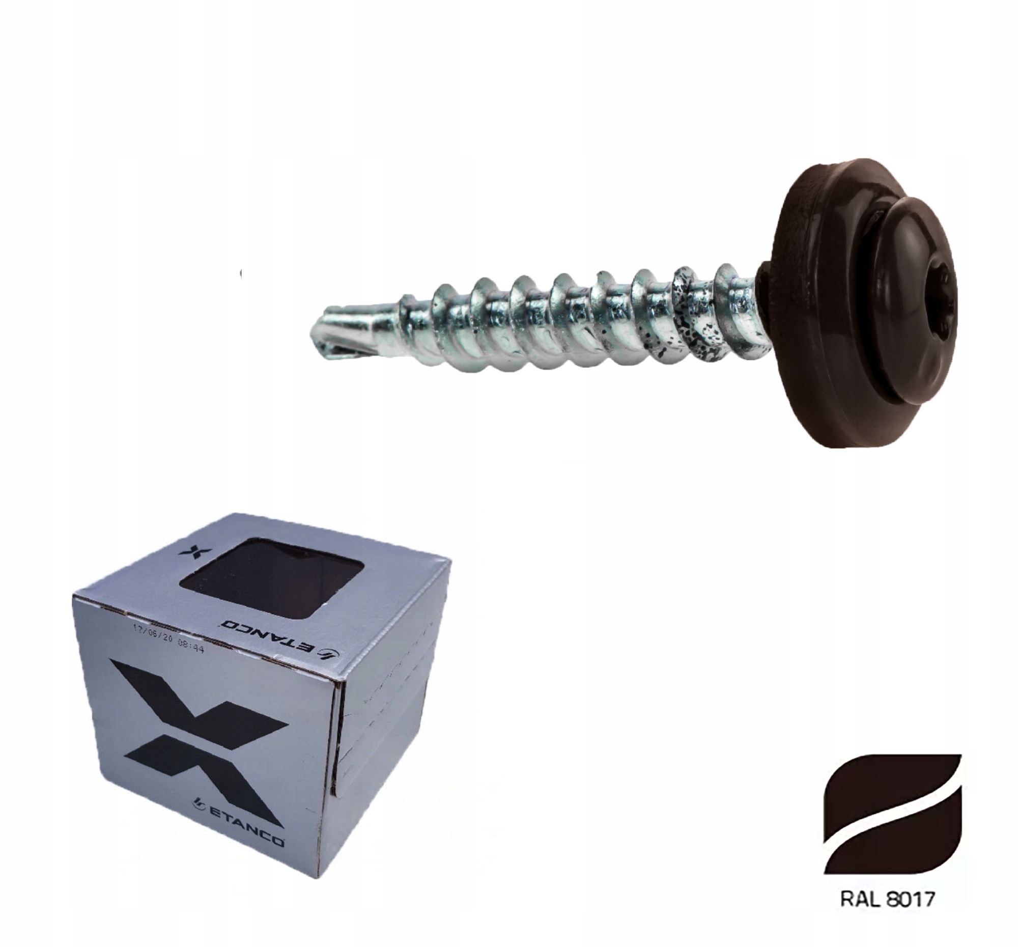 

Etanco Wkręt Panhead do blachy 4,8x60 RAL8017