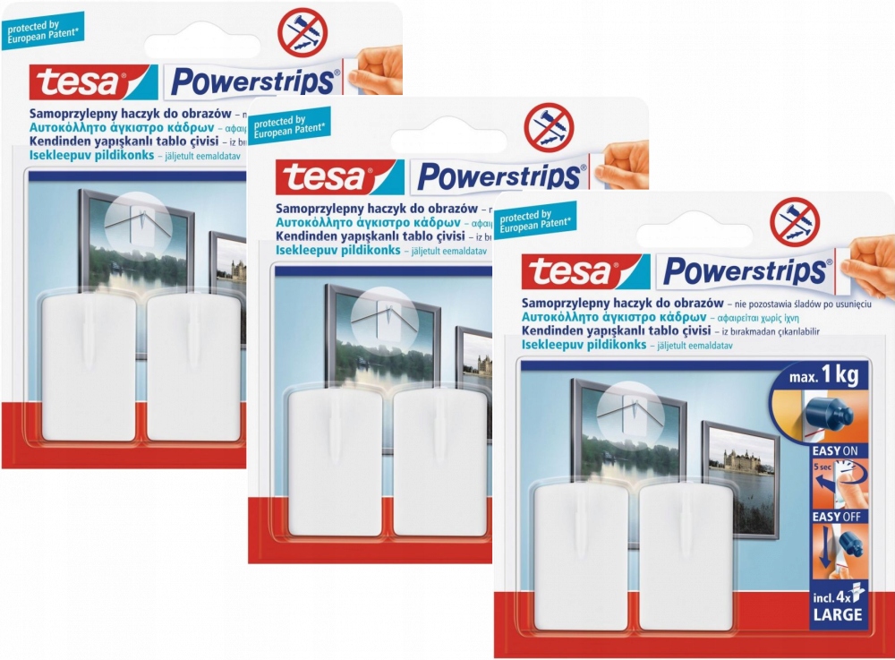 

Tesa 58031 Haczyk samoprzylepny Powerstrips x3 op