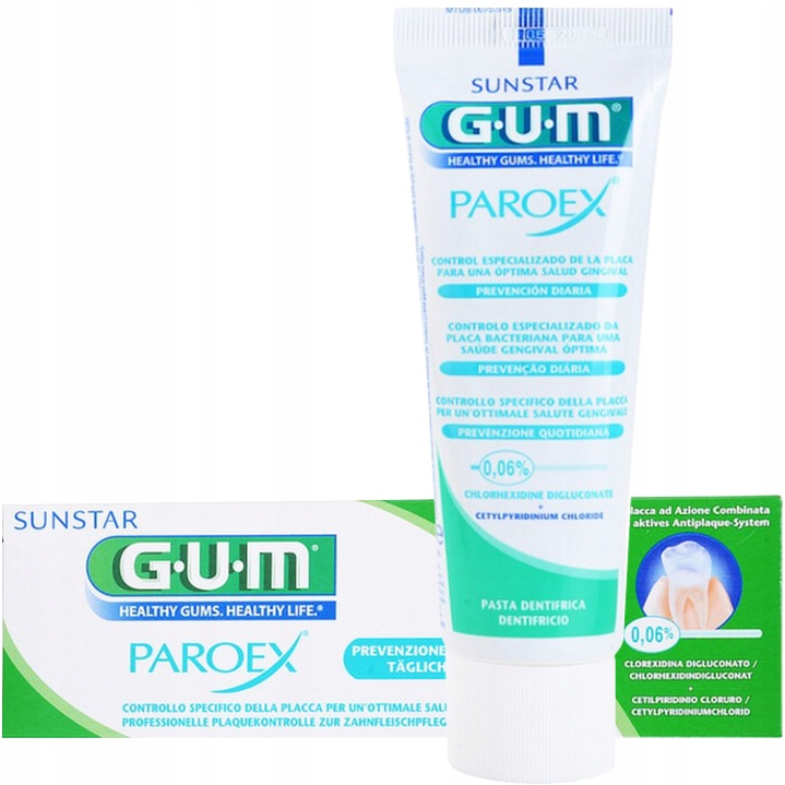 

Pasta do Zębów Gum Paroex Łagodząca Fluor 0,06%