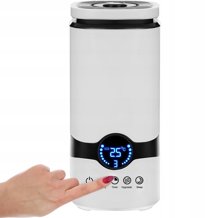 NAWILŻACZ POWIETRZA JONIZATOR AROMATERAPIA 3w1 DOTYKOWY WYŚWIETLACZ + PILOT Stan opakowania oryginalne