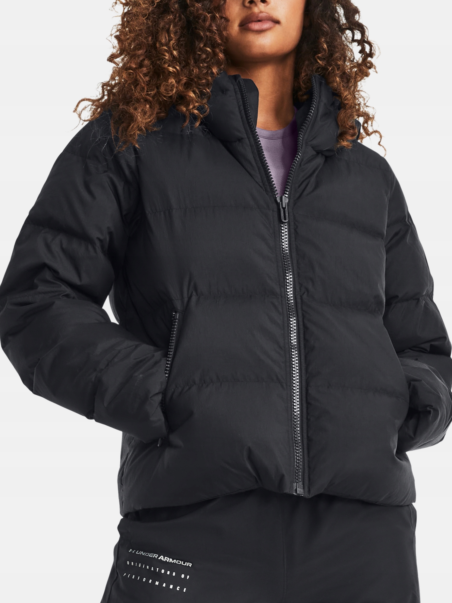 Under Armour Bunda Ua Cgi Down Crinkle Jkt-blk černá