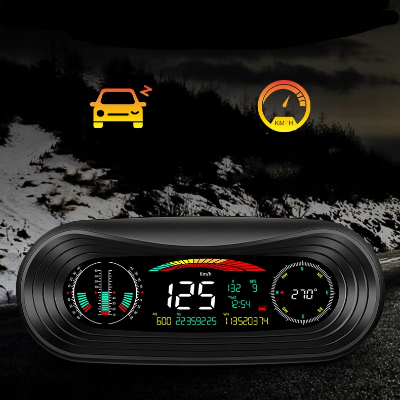 POCHYŁOMIERZ PRZECHYŁOMIERZ OFFROAD KOMPAS GPS 4x4 EAN (GTIN) 4059508347854