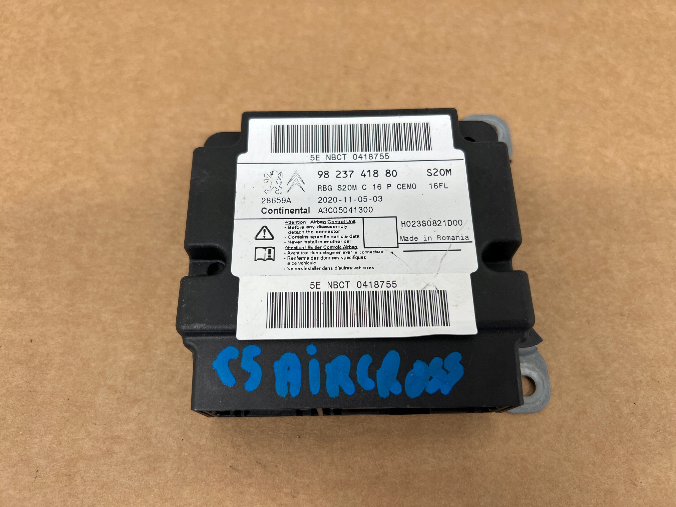 Citroen C5 Aircross sensor airbag 9823741880