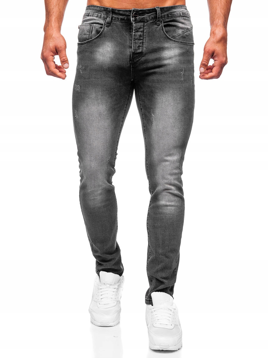 Pánské Džínové Kalhoty Slim Fit Černé MP0056G DENLEY_30/S