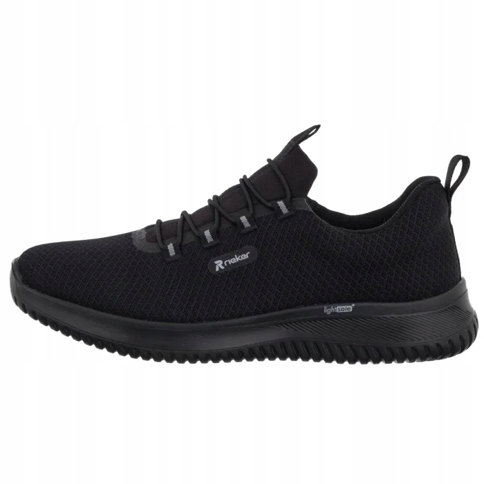 Rieker B9655-00 Buty Sportowe Męskie Sneakersy Czarne R43
