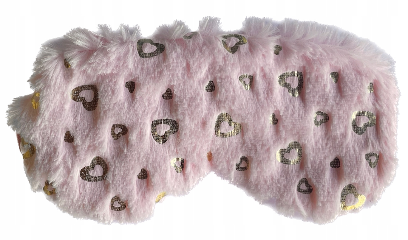 OPASKA NA OCZY MASKA DO SPANIA SNU RELAKSU złote SERCA OLDMAN NA GUMCE Kolor wielokolorowy