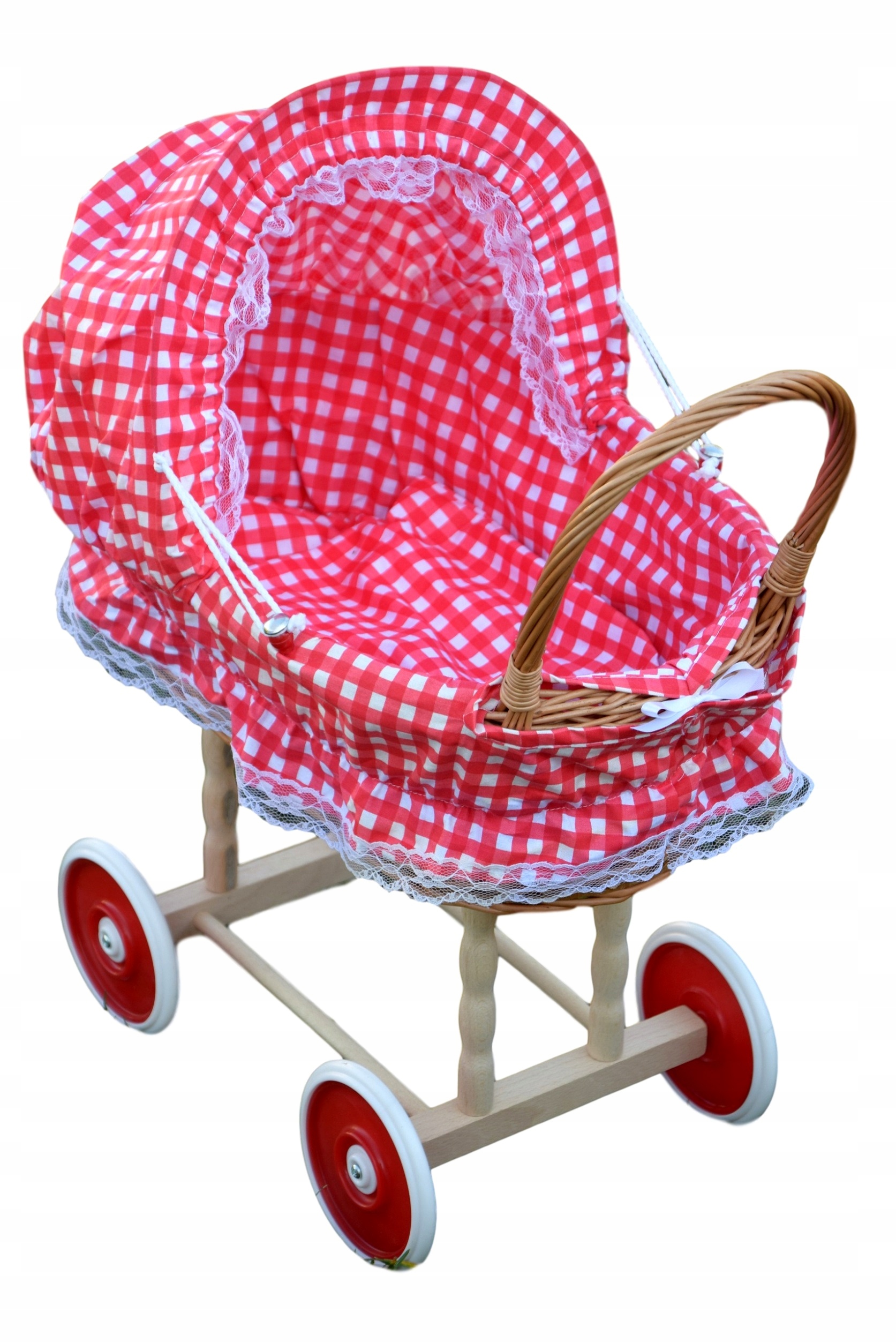 Плетеная коляска для куклы ИЗ ЛОЗЫ кукла 12 тип