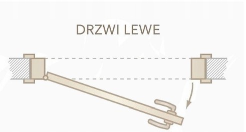Drewniane Drzwi LOFT I 80 lewe sosna surowa Marka Radex