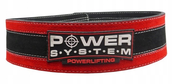 Power System pas treningowy stronglift z klamrą czerwony S/m
