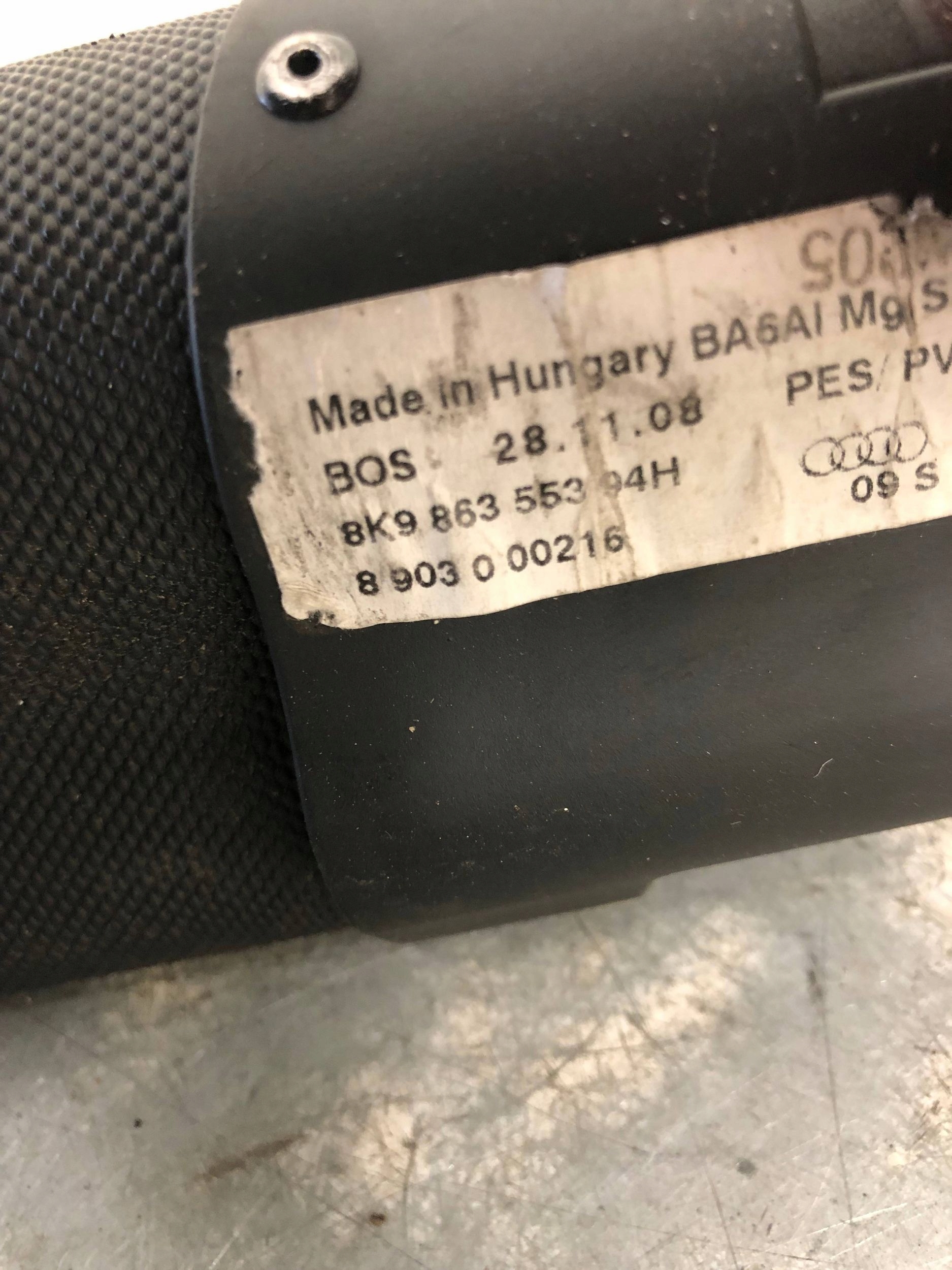 blinds boot AUDI A4 B8 KOMBI 8K9863553