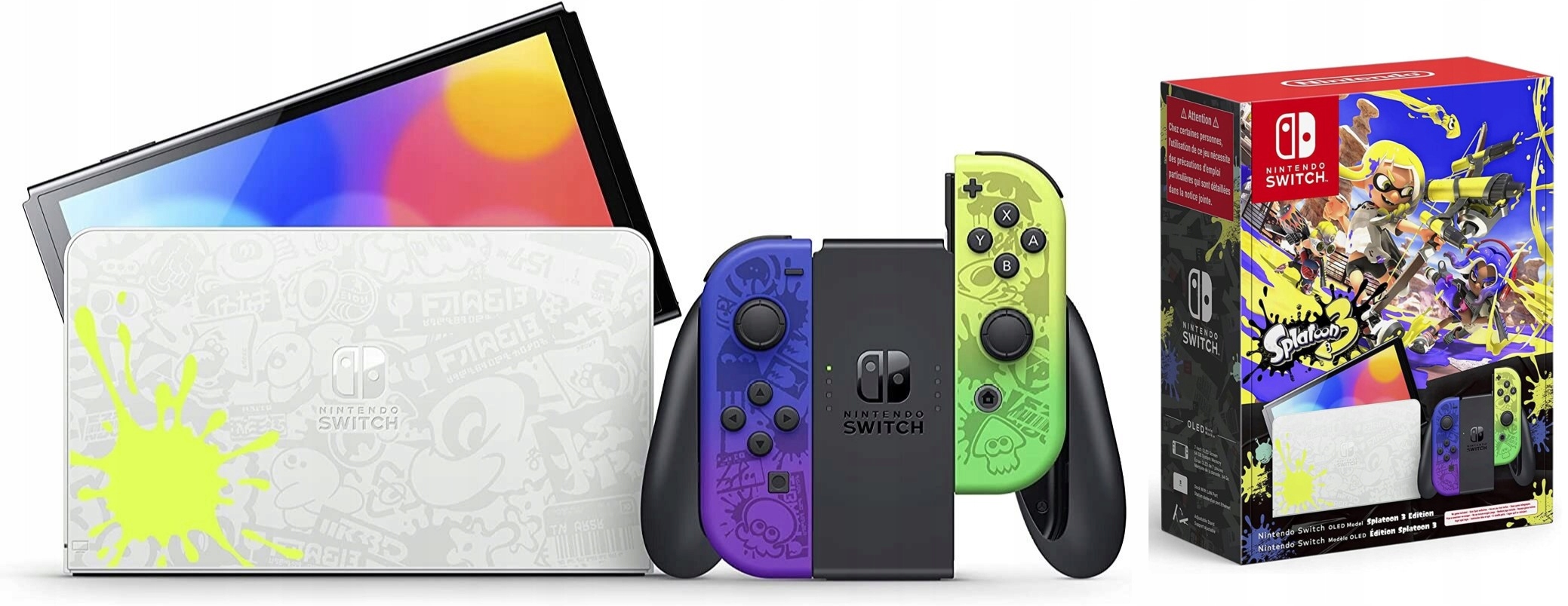 Nintendo - Etui pour Switch OLED Splatoon 3