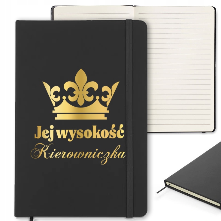 

Notes Czarny Z Gumką A5 Dla Kierowniczki Gold Wz