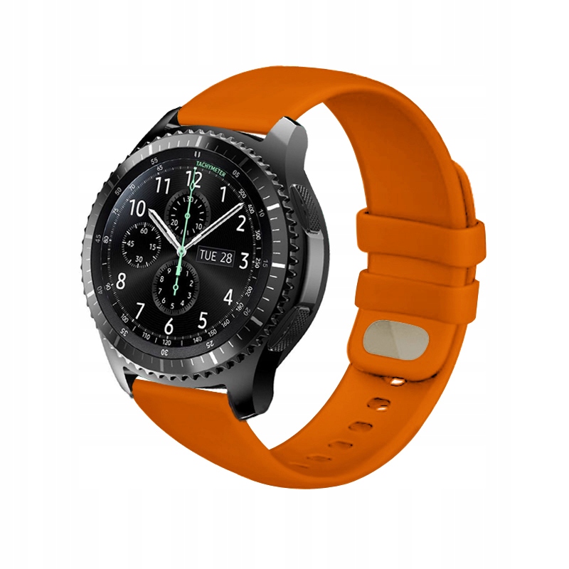 PASEK SILIKON DO HUAWEI WATCH GT ACTIVE 22mm BLACK Materiał guma